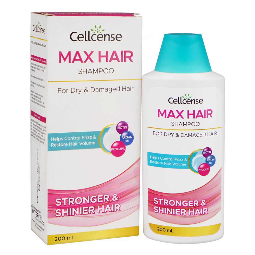 Cellsense Max Hair Shampoo, For Dry & Damaged Hair, 200ml - Main Image