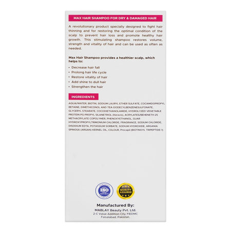 Cellsense Max Hair Shampoo, For Dry & Damaged Hair, 200ml - Image 2