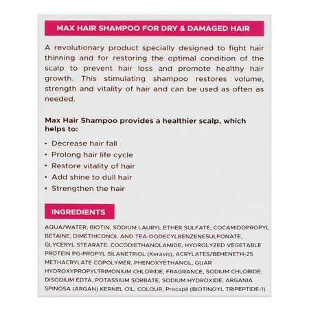 Cellsense Max Hair Shampoo, For Dry & Damaged Hair, 200ml - Image 3