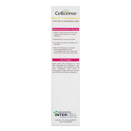 Cellsense Max Hair Shampoo, For Dry & Damaged Hair, 200ml - Image 4