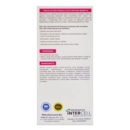 Cellsense Max Hair Anti-Dandruff Shampoo, For All Hair Types, 200ml - Image 2
