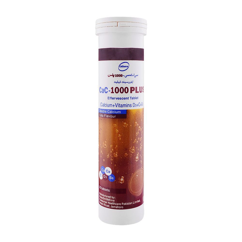 GSK CaC-1000 Plus Cola Flavor, 20-Pack - Main Image