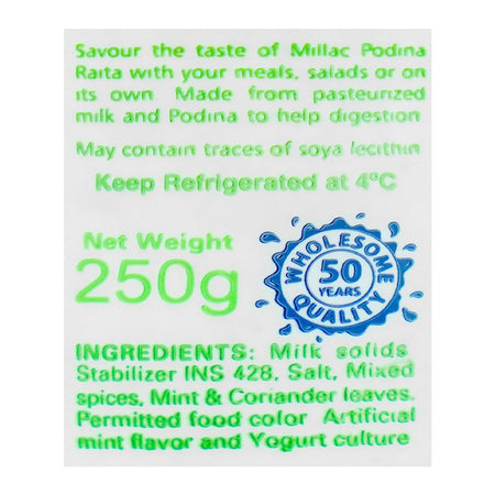 Millac Podina Raita, 250g - Image 3