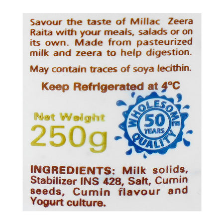 Millac Zeera Raita, 250g - Image 3
