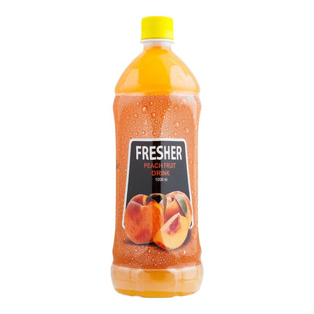 Fresher Peach Fruit Drink, Bottle, 1000ml - Main Image