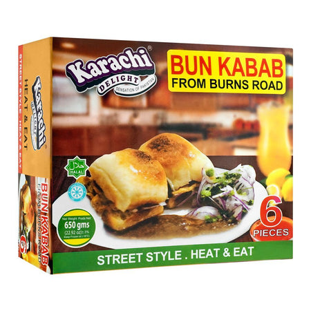 Karachi Delight Bun Kabab From Burns Road 6 Pieces - Main Image