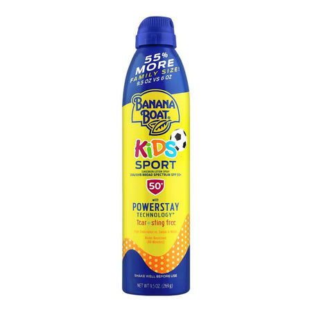 Banana Boat Kids Sports SPF50+ Sunscreen Lotion Spray, Water Resistant, 269g - Main Image