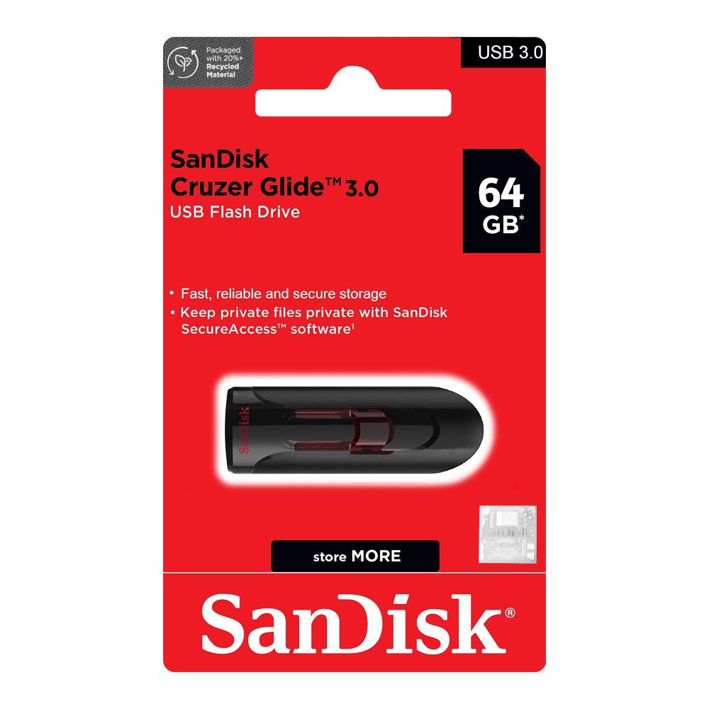 Sandisk Cruzer Glide 64GB USB Flash Drive 3.0 - Image 2