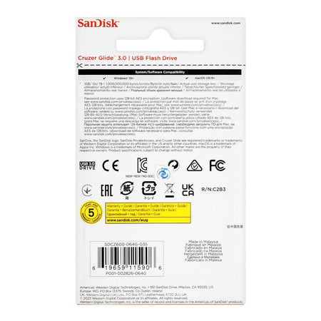 Sandisk Cruzer Glide 64GB USB Flash Drive 3.0 - Image 3