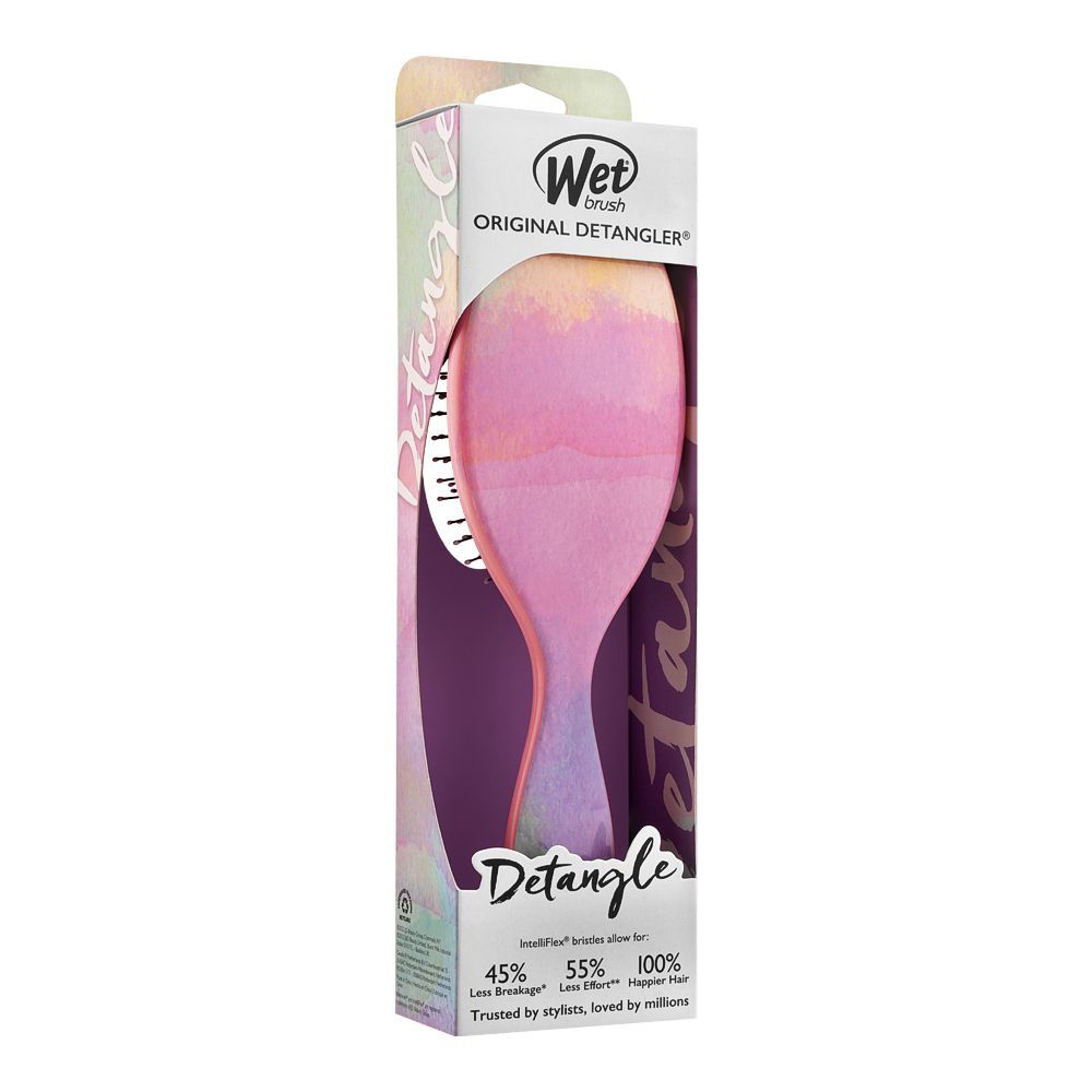 Wet Brush Original Detangler Hair Brush Color Wash-Stripes, BWR830WAST - Image 4