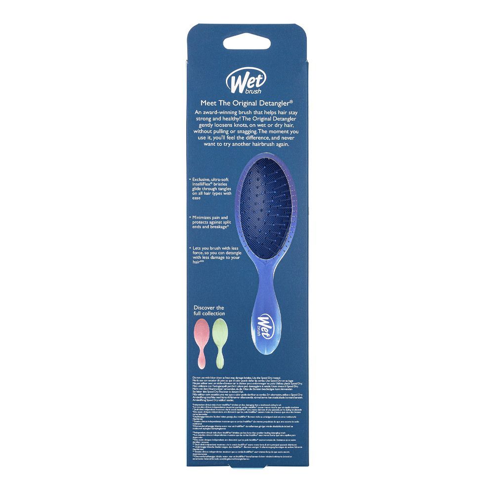 Wet Brush Original Detangler Hair Brush Natural Marble-Blue Slate, BWR830NMBS - Image 5