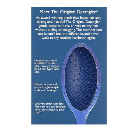 Wet Brush Original Detangler Hair Brush Natural Marble-Blue Slate, BWR830NMBS - Image 6
