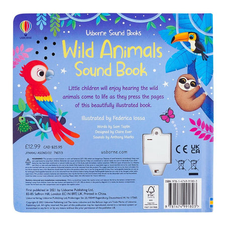 Usborne: Wild Animals Sound, Book - Image 2