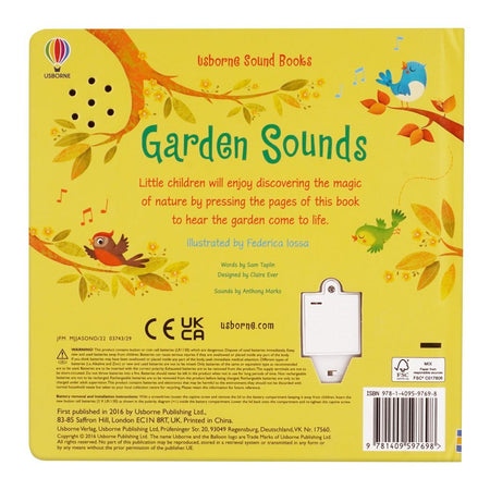 Usborne: Touchy-Feely Sound, Garden Sounds Book - Image 2