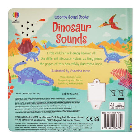 Usborne: Dinosaur Sounds, Noisy, Book - Image 2