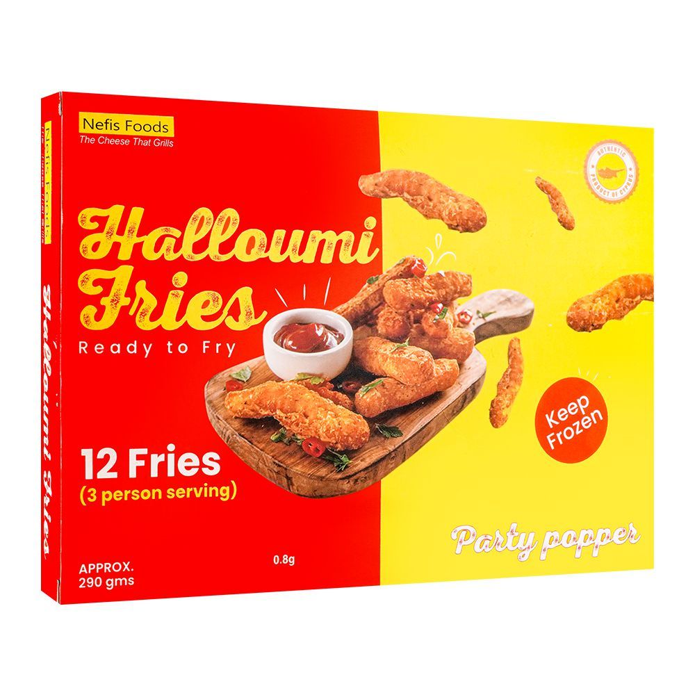 Nefis Foods Halloumi Fries Party Popper, 12-Pack, 290g - Main Image