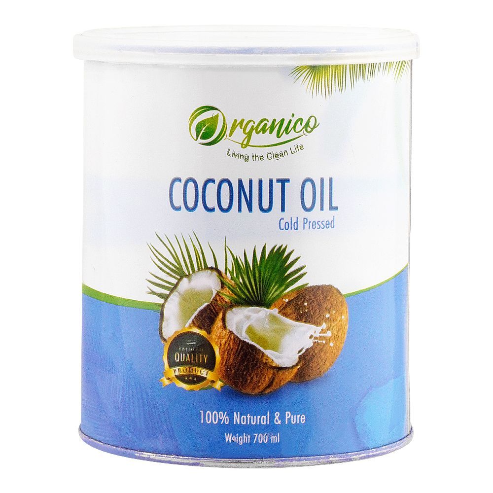 Organico Cold Pressed Coconut Oil, 700ml - Main Image