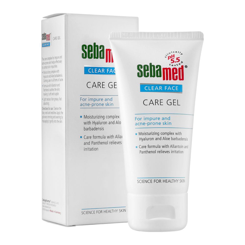 Seba Med Clear Face Care Gel, For Impure & Acne-Prone Skin, 50ml - Main Image