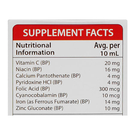 Nutrifactor Fero Syrup - Supports Hemoglobin & Red Blood Cell Formation, 120ml - Image 5