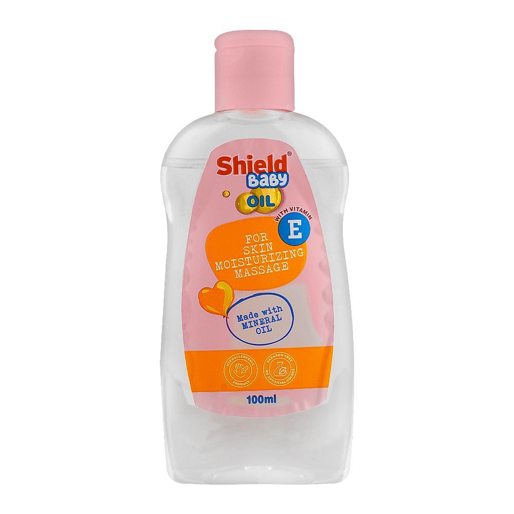 Shield Vitamin E Baby Oil, For Skin Moisturizing Massage, 100ml - Main Image