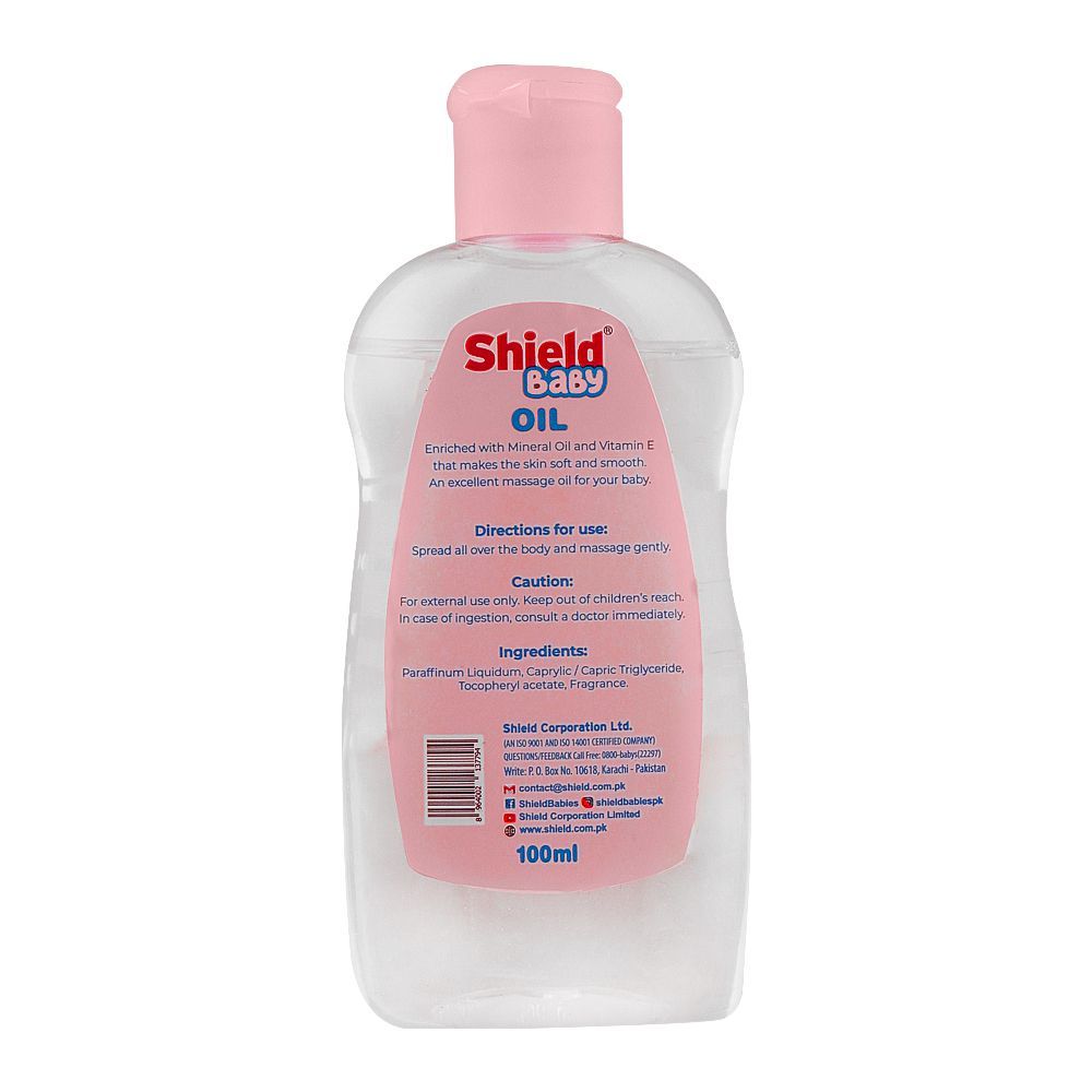 Shield Vitamin E Baby Oil, For Skin Moisturizing Massage, 100ml - Image 2