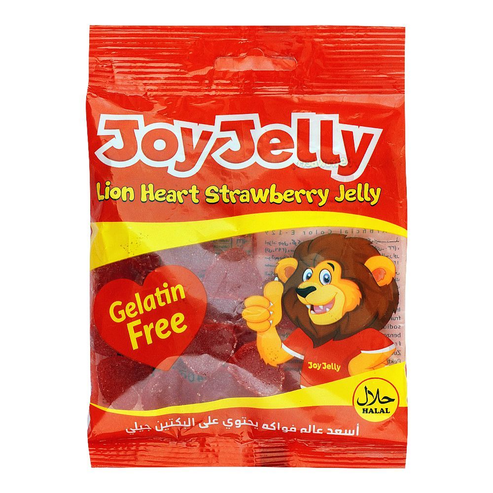 Joy Jelly Lion Heart Strawberry, Pouch 80g - Main Image