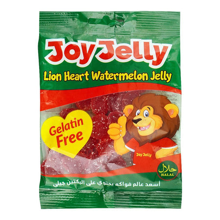Joy Jelly Lion Heart Watermelon, Gelatin-Free, 80g Pouch - Main Image