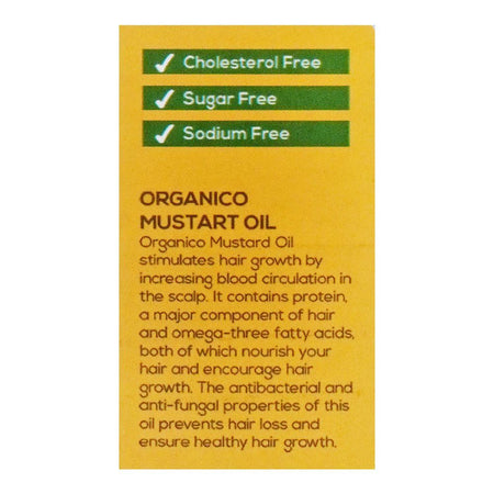 Organico Mustard Oil, Bottle, 1 Liter - Image 3