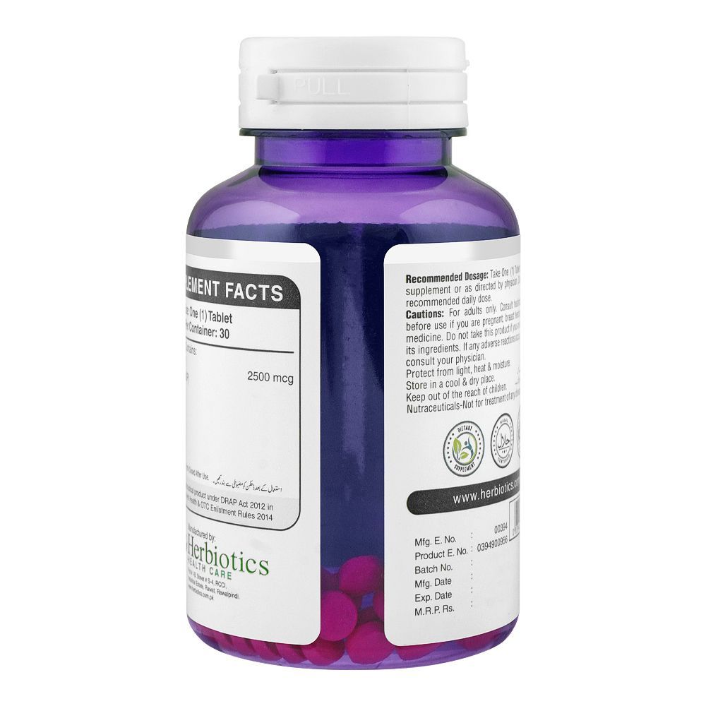 Herbiotics Biotin 5000mcg Lustrous Hair Radiant Skin & Strong Nails Dietary Supplement 60-Pack - Image 2