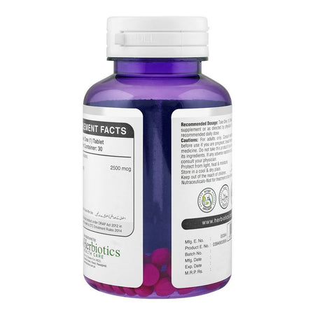 Herbiotics Biotin 5000mcg Lustrous Hair Radiant Skin & Strong Nails Dietary Supplement 60-Pack - Image 2