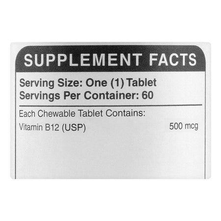 Herbiotics Bizo B-12 Supplement, Promotes Energy & Red Blood Cell Formation, 500mg, 60-Pack - Image 3