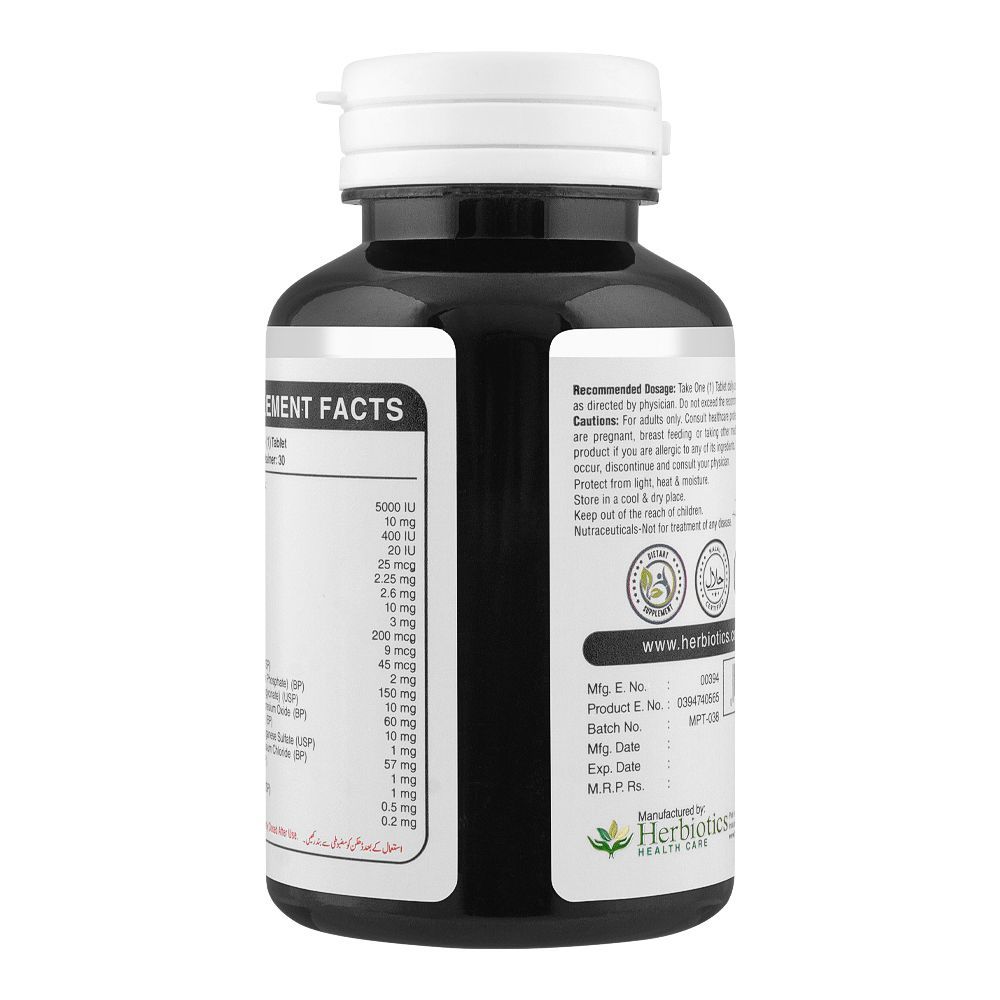 Herbiotics Multipill For Men, Dietary Supplement, 30-Pack - Image 2