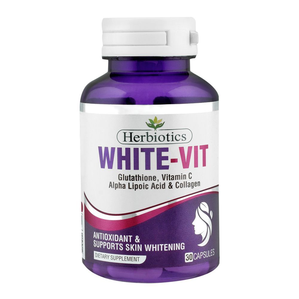 Herbiotics White-Vit Antioxidant & Supports Skin Whitening, Dietary Supplement, 30-Pack - Main Image