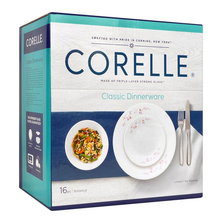 Corelle Classic Dinnerware Set, Botanical 16-Pack, 16S-BTC-PH - Image 2