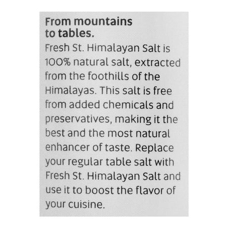 Fresh Street Himalayan Pink Salt Light Coarse, 90g - Image 5