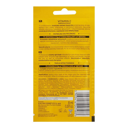 Eveline Face Therapy Professional Vitamin C Ampoule Mask, 8ml - Image 2
