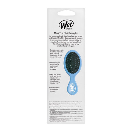 Wet Brush Mini Detangler Hair Brush, Sky, BWR832SKY - Image 3