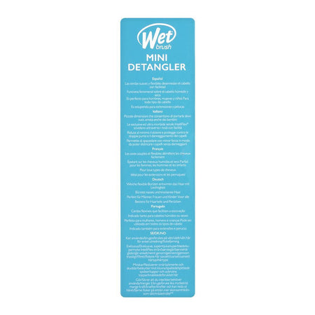Wet Brush Mini Detangler Hair Brush, Sky, BWR832SKY - Image 4