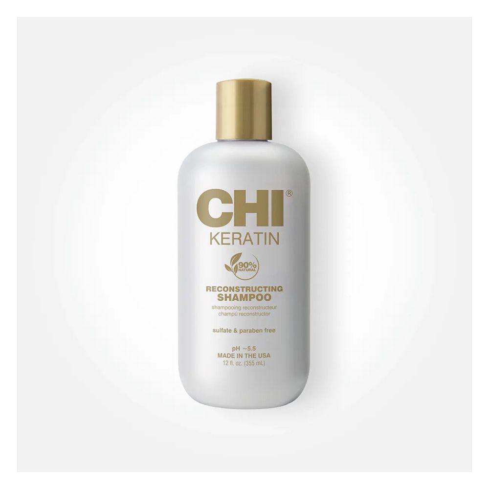 CHI Keratin Reconstructing Shampoo, Sulfate & Paraben Free, For All Hair Types, 355ml - Main Image