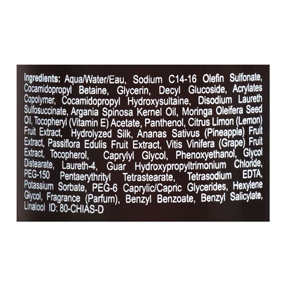 CHI Argan Oil Shampoo, Sulfate & Paraben Free, For Damaged Hair, 340ml - Image 3