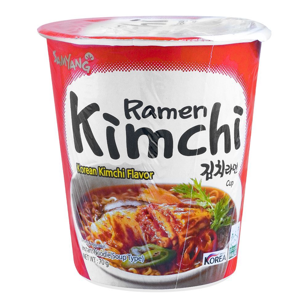 Samyang Korean Kimchi Ramen Cup Noodle, 70g - Main Image