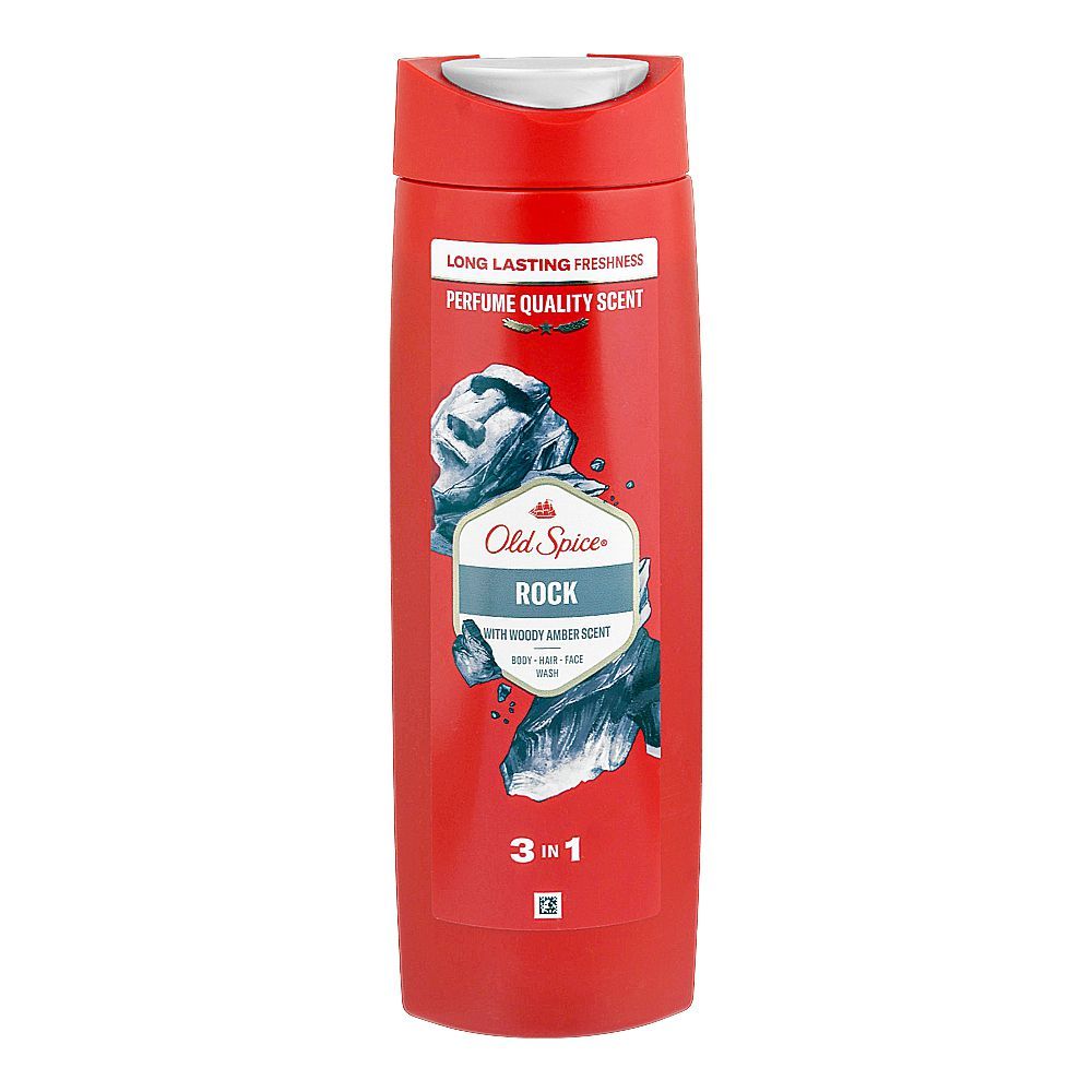 Old Spice Rock With Charcoal 2-In-1 Shower Gel + Shampoo, 400ml - Main Image