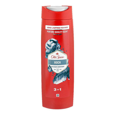 Old Spice Rock With Charcoal 2-In-1 Shower Gel + Shampoo, 400ml - Main Image