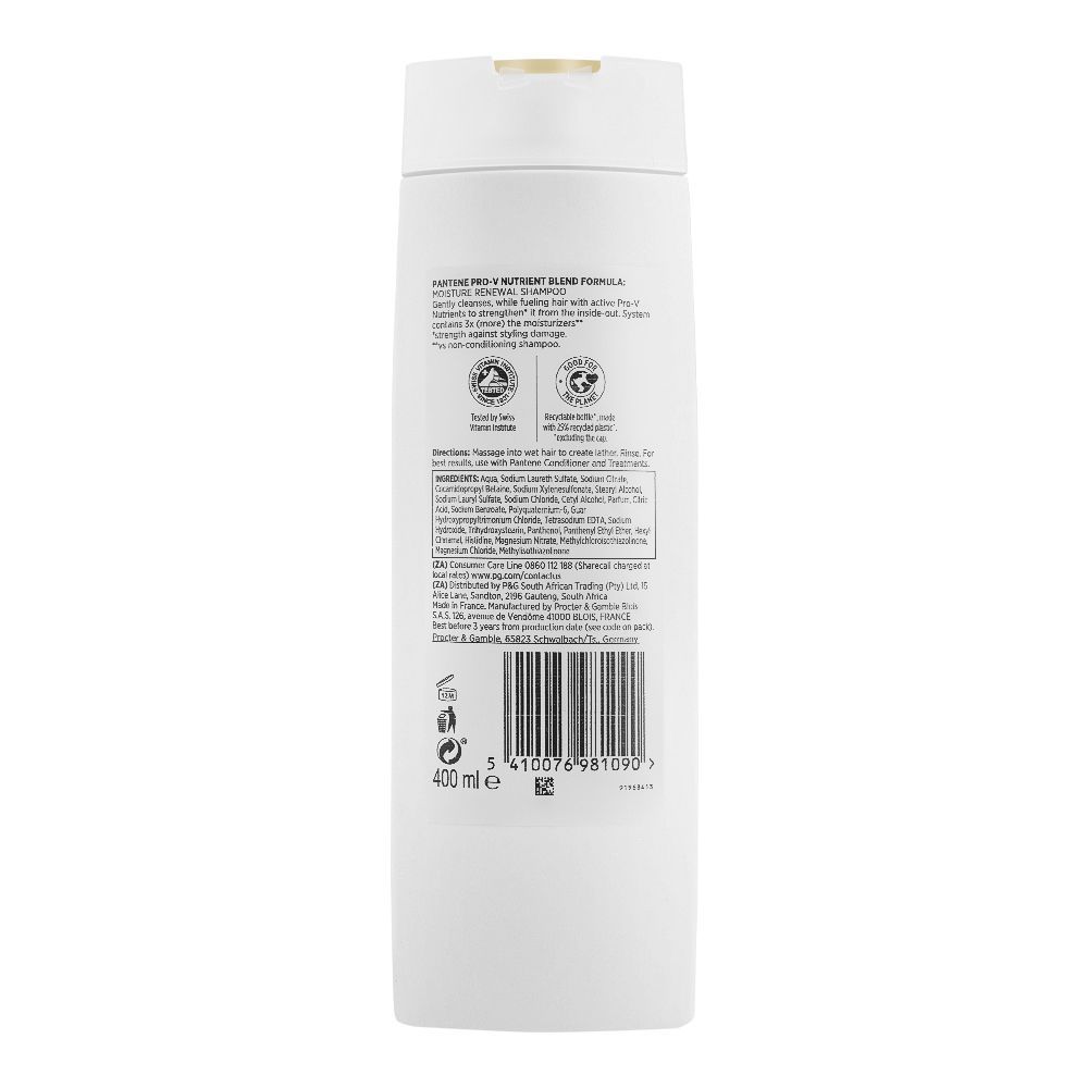 Pantene Pro-V Moisture Renewal Shampoo, For Dry & Damaged Hair, 450ml - Image 2