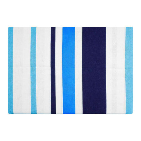 Sanaulla Fantasy Double Cotton Bed Sheet, For King Bed, Sky Blue & White F203006 - Image 2