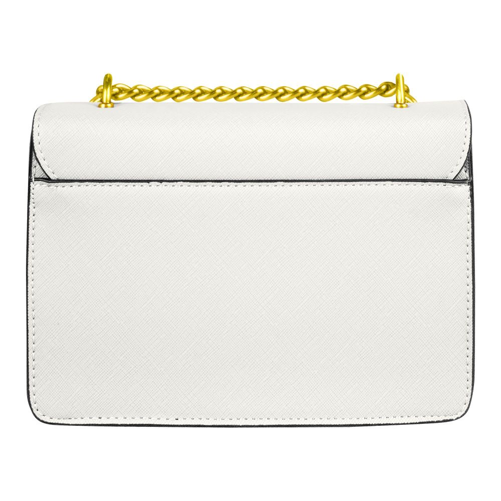 VRS Clutch, White, With Golden Chain, AV029 - Image 2