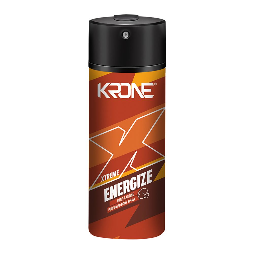 Krone Xtreme Energize Body Spray, For Men, 150ml - Main Image
