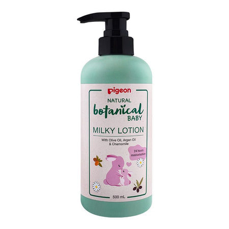 Pigeon Natural Botanical Olive Oil, Argan Oil & Chamomile Baby Milk Lotion, 500ml - Main Image