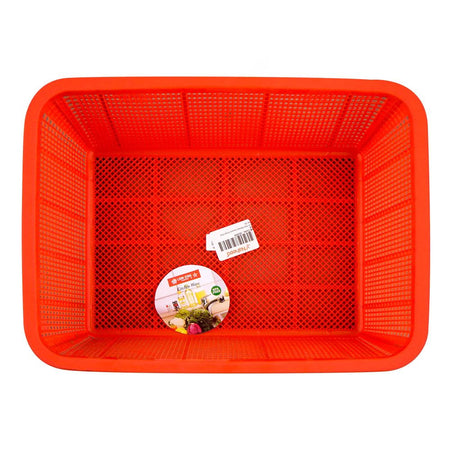 Lion Star Plastic Square Basket, 11.8 x 9.06 x 4.13 inches, Small, BPA Free, Red BW-26 - Image 3