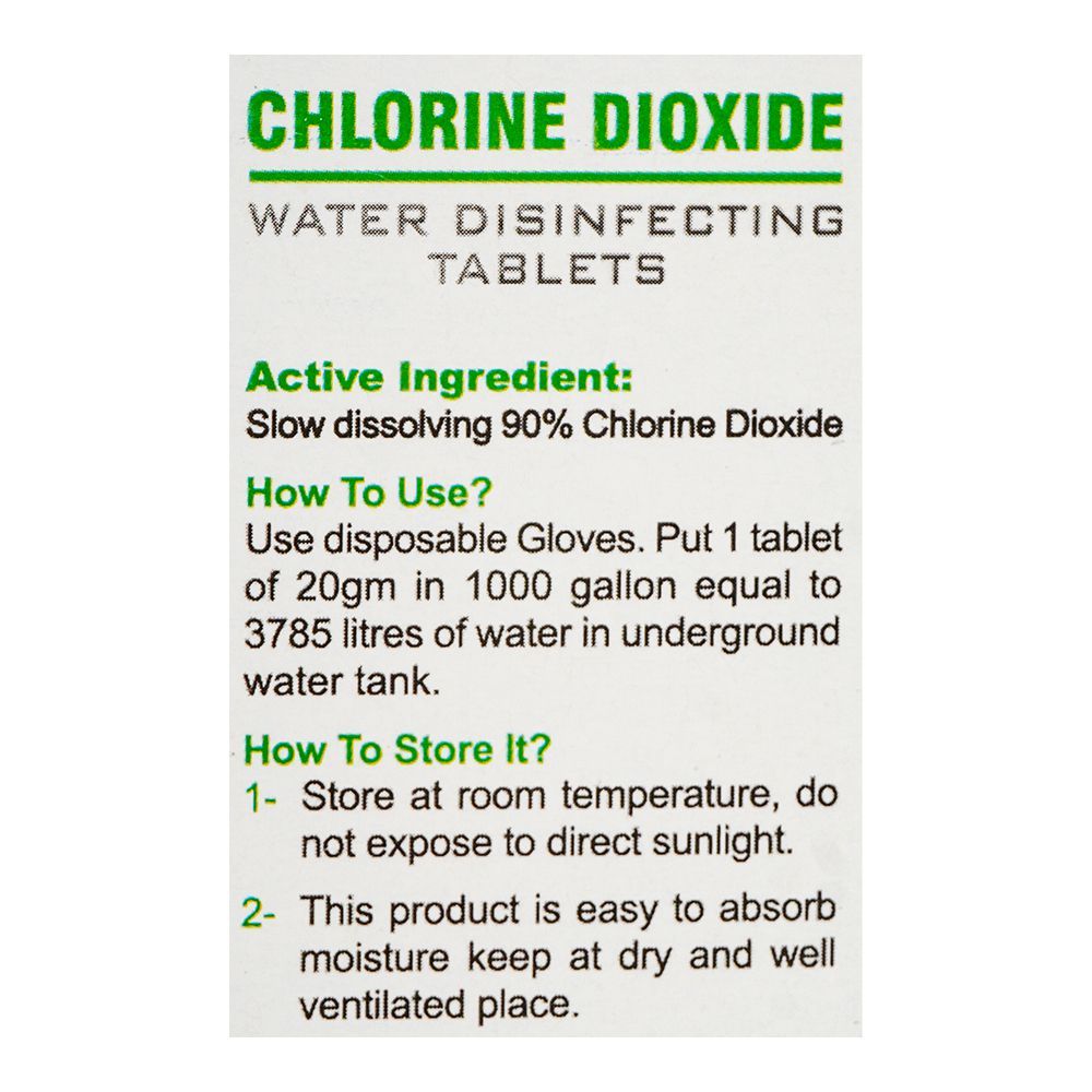 Zeal Pack Chlorine Dioxide Water Disinfecting Tablet, 20mg Each, 4-Pack - Image 4